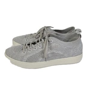 Sofft Somers Knit Womens Lace Up Sneakers Gray Vented Breathable Shoes 9M